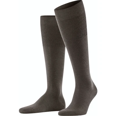Afbeelding van Falke Airport KH Kniekousen, Heren, Maat: 41/42, Brown mel