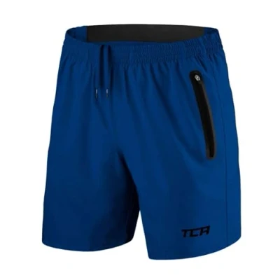 Afbeelding van TCA Elite Tech lichte sport of hardloopshort met ritszakken voor heren, Blauw