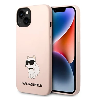 Afbeelding van Karl Lagerfeld KLHCP14MSNCHBCP iPhone 14 Plus 6.7 hardcase roze/roze Siliconen Choupette