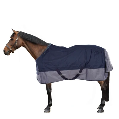 Afbeelding van Equitheme Standard Tyrex 600 D Polyfil 300g Weidedeken Blauw 168 120 cm