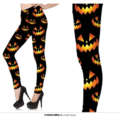 Afbeelding van Fiestas Guirca Legging Halloween pompoenen L