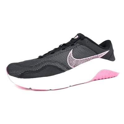 Afbeelding van Nike Performance Legend Essential 3 Trainingsschoen, Dames, Maat: 37.5, Black/pinksicle Imitatieleer/ textiel