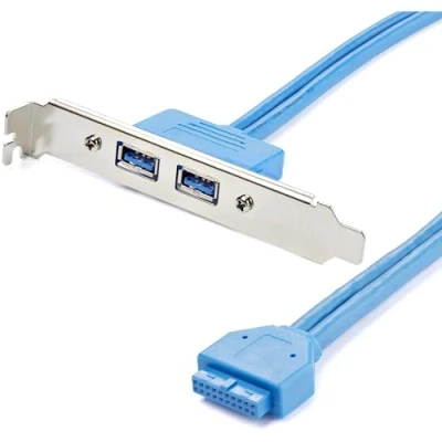 Afbeelding van StarTech.com 2 x USB 3.0 A aansluiting, 3 pins sleuf
