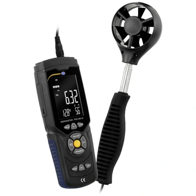 Afbeelding van PCE Instruments Windmeter 0.3 tot 45 m/s Met temperatuurmeting