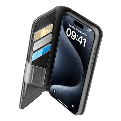 Afbeelding van Cellularline Flipcover Book Agenda Iphone 15 Pro Max (bookag2iph15prmk)