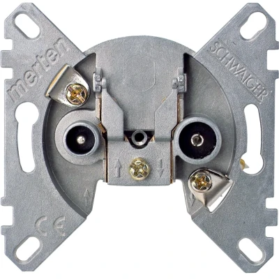 Afbeelding van Merten Antenne doorvoer aansluiting (Antenne aansluiting), Satelliet accessoires, Zwart