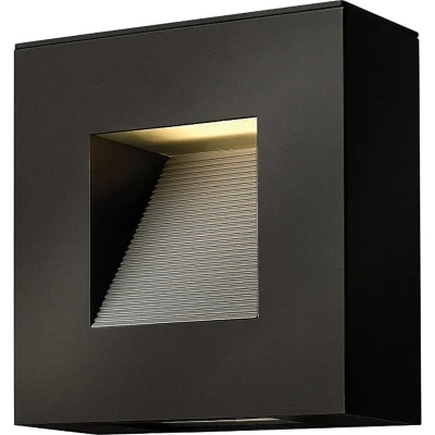 Afbeelding van Hinkley LED Wand Buitenlamp Luna 7W 2700K 600Lm 27 IP44 Dimbaar Satin Black