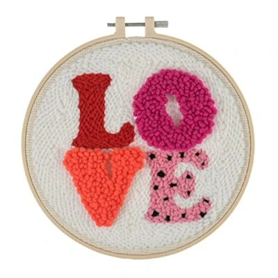 Afbeelding van Trimits Punch naald hoepel kit, liefde, 20,3 cm