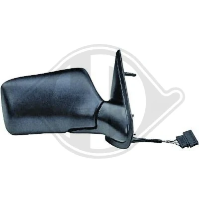Afbeelding van Buitenspiegel Diederichs 2212224 rechts Zwart Bol vormig, voor elek. spiegelverstelling, Te verwarmen, Complete spiegel VOLKSWAGEN: GOLF 3