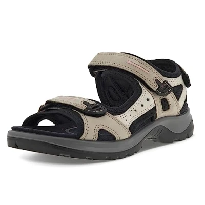Image de ECCO Damen Offroad Sandalen, Atmosphere Ice W Black, 40 EU