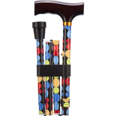 Afbeelding van Opvouwbare wandelstok Bubble 76 89 cm