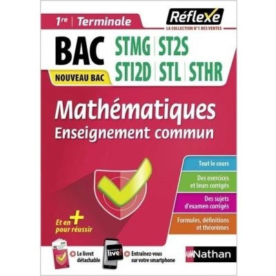 Image de Guide Bac Techno Mathématiques Toutes spécialités 1re/ Tle Réflexe N 21