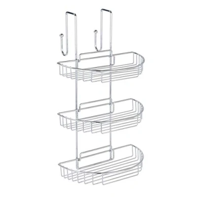 Afbeelding van WENKO Doucherek hangend chroom 25.5 x 7.5 15 cm zonder boren