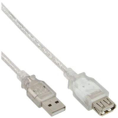 Image de InLine Rallonge de câble USB (M) pour (F) 2.0 50 cm beige