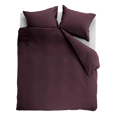 Afbeelding van Ambiante Cotton Uni dekbedovertrek Lits Jumeaux XL 260x200/220 Donker Rood