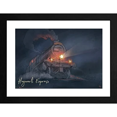 Afbeelding van Art Print Harry Potter Hogwarts Express 30x40 cm inclusief kader