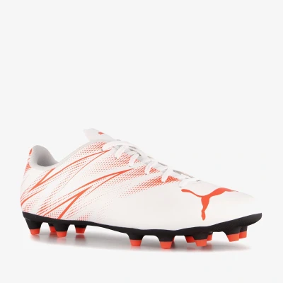Afbeelding van Puma Attacanto Fg/Ag Voetbalschoenen voor heren, Wit en rood