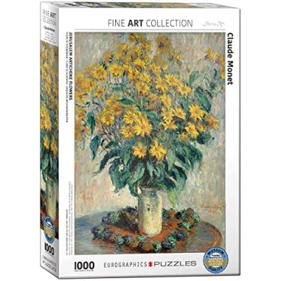 Afbeelding van Eurographics Jerusalem Artichoke Flowers Claude Monet Puzzel voor kinderen, Maat: One Size, Multi coloured