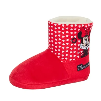 Afbeelding van Disney Minnie Mouse pantoffels voor meisjes en meisjes, warme met fleece gevoerd, Meerkleurig