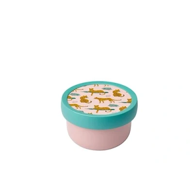 Image de Mepal Fruitbox Campus Boîte à gouter pour enfants Lavable au lave vaisselle et convient micro ondes Sans BPA 300 ml Leopard