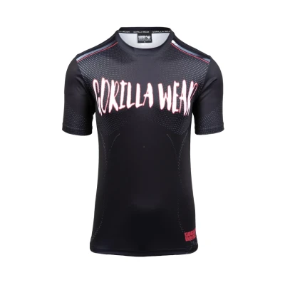 Afbeelding van Gorilla Wear Clayton T shirt Zwart/Rood 2XL
