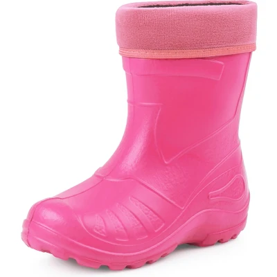 Afbeelding van Ladeheid LA KL 050 Kinder Regenlaarzen Rubber met Binnenschoen EVA Wasbare Roze 23