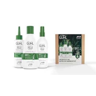 Afbeelding van Guhl Kraft &amp; Fülle Voordeelset Inhoud: shampoo, 250 ml + hoofdhuidtonic, 125 spray 150 voor fijn haar en gevoelig haaruitval