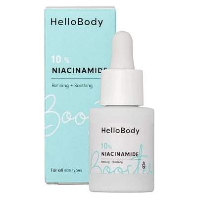 Afbeelding van HelloBody 10% Niacinamide booster (15 ml) Verstevigend en balancerend gezichtsserum voor een gelijkmatigere huid de gezichtsverzorging om te mengen