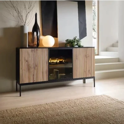 Afbeelding van Tabar en Co Dressoirs kast met glas 153 cm