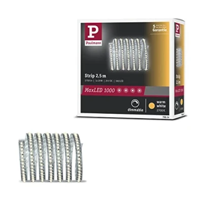 Afbeelding van Paulmann axLED 1000 79814 LED strip Met connector (male) 24 V 2.5 m Warmwit