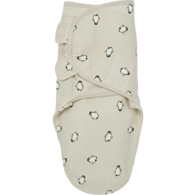 Afbeelding van Meyco Baby Penguin swaddlemeyco inbakerdoek soft sand 4 6 maanden