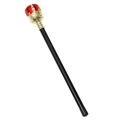 Afbeelding van Bristol Novelty BA671 Scepter Royal, maat voor kinderen, meisjes, zwart/rood, eenheidsmaat
