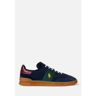 Afbeelding van Polo Ralph Lauren Unisex Sneakers laag, Maat: 43, Navy/wine/forest Veloursleer