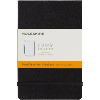 Image de Bloc notes ligné Format de poche Couverture rigide noire