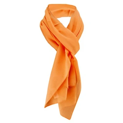 Afbeelding van TigerTie Chiffon sjaal voor dames, effen kleur, maten van de sjaal: 160 cm x 36 cm, Made in Italy