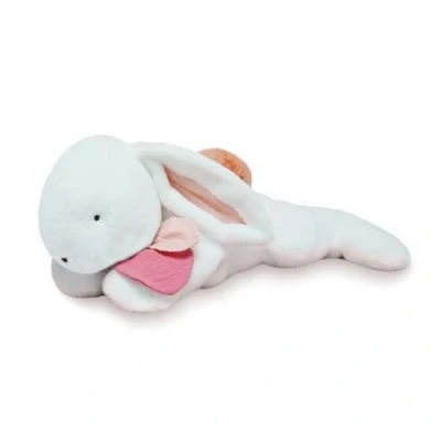 Afbeelding van Doudou et Compagnie Pluche dier konijn roze 65 cm Happy BOHO DC3855
