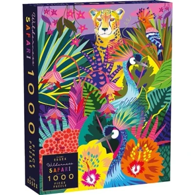 Afbeelding van Elena Essex puzzel kat Wilderness Safari 1000 stukjes Dieren Klassieke volwassenen kleur cheetah luipaard leeuw 49 x 68 cm