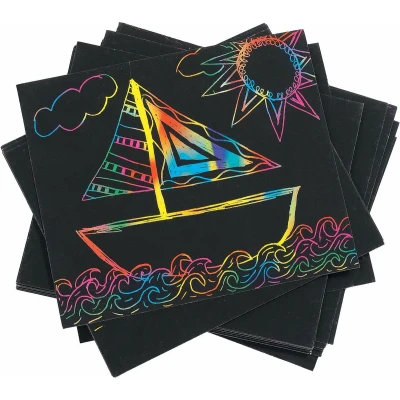 Afbeelding van Colorations Kraskaart Regenboog Kleuren, Set van 100