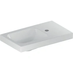 Afbeelding van Geberit iCon Light fontein met aflegvlak rechts wit KeraTect (53 x 31