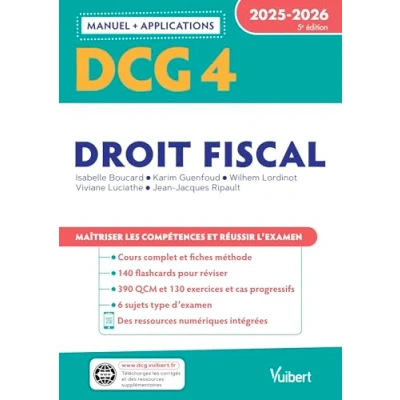 Afbeelding van DCG 4 DROIT FISCAL MANUEL ET APPLICATIONS 2025 2026