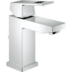 Afbeelding van GROHE Eurocube 1 gats wastafelkraan met waste 28 mm ES cartouche