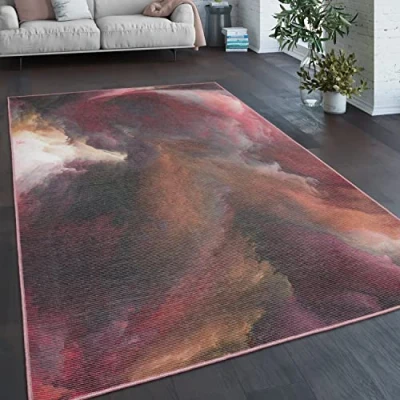 Afbeelding van Paco Home Vloerkleed Woonkamer Platweefsel Modern Patroon Abstract Vintage Wasbaar 80x150 cm