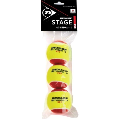 Afbeelding van Dunlop Stage 3 Red Tennisballen pack Rood Geel Multicolour Tennisbal