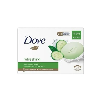 Afbeelding van Dove Beauty Cream Bar Refreshing Cucumber &amp; Green Tea Stukzeep (4 x 90gr)