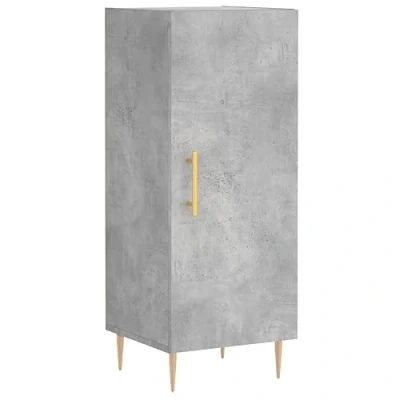 Image de vidaXL Buffet Gris béton 34,5x34x90 cm Bois d&#039;ingénierie812424