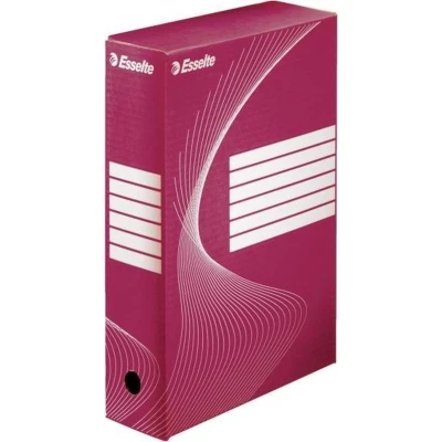 Afbeelding van Archiefdoos Esselte boxycolor 80mm rood 25 stuks