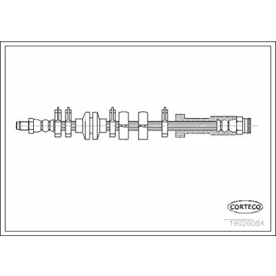 Afbeelding van CORTECO 19026084 Remslang Vooras 395 FIAT: Punto I Hatchback, Barchetta, II Hatchback