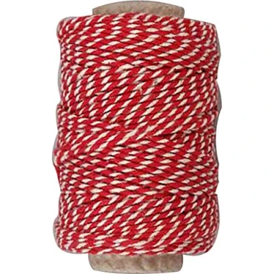 Afbeelding van Colortime Gestreept Koord Rood 50 Meter