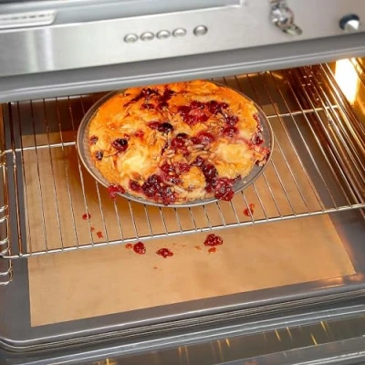 Afbeelding van 3 PAGEN Duurzame bakfolie voor oven, herbruikbaar bakpapier, hittebestendige en anti aanbaklaag, op maat te snijden vaatwasmachinebestendig, 33 x 45 cm