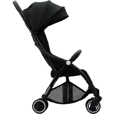 Afbeelding van Hamilton by Yoop X1 Plus Buggy MagicFold™ Technologie Tot 22 kg Premium Wandelwagen Plooibuggy Baby Inklapbaar Kinderwagen Verlengde Zonnekap Zwart